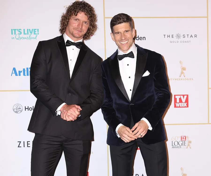 Osher Gunsberg and Nick 'Honey Badger' Cummins