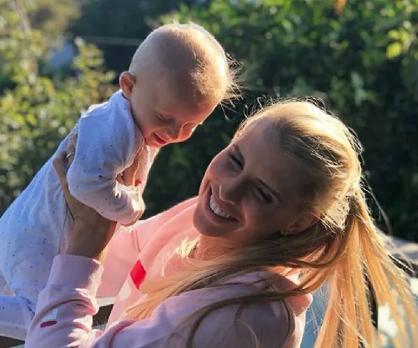 Tiff Hall and Baby Arnold