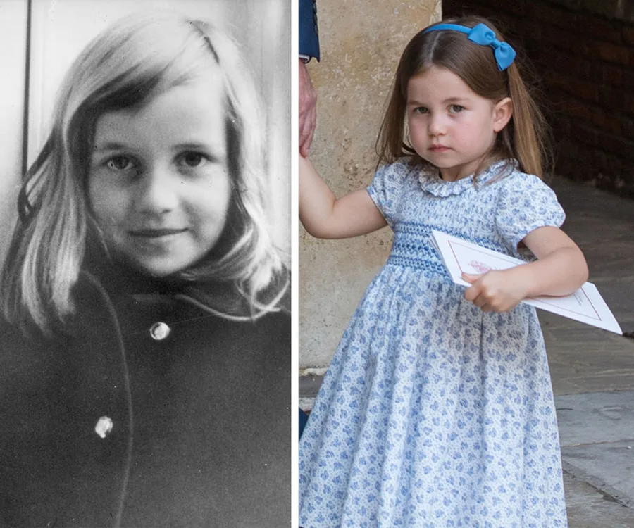 Princess Diana and Princess Charlotte