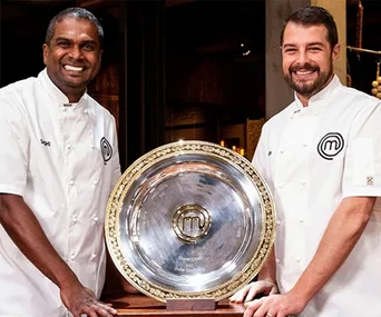 Masterchef finalists Sashi and Ben