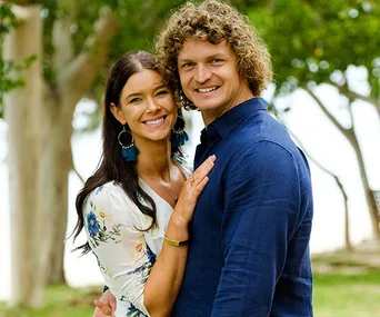 Nick Cummins and Brittany Hockley