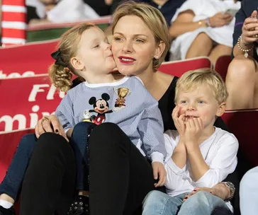 Princess Charlene, Prince Jacques, Princess Gabriella 