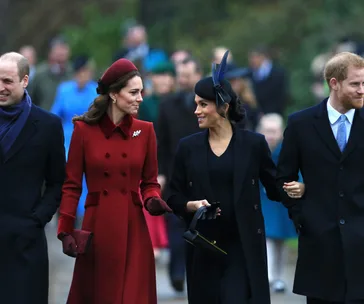 Duchesses Kate and Meghan walk side-by-side to the Royal’s traditional Christmas church service