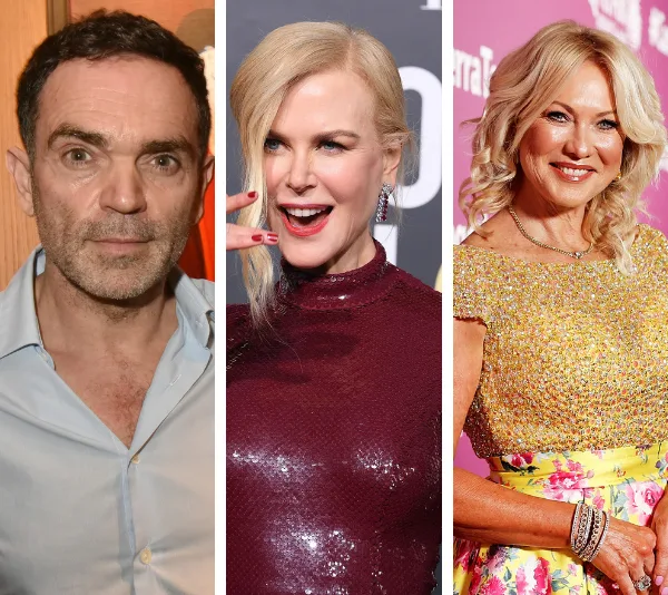 Three people side-by-side, two women smiling, one man in relaxed expression, each in a separate photo segment.