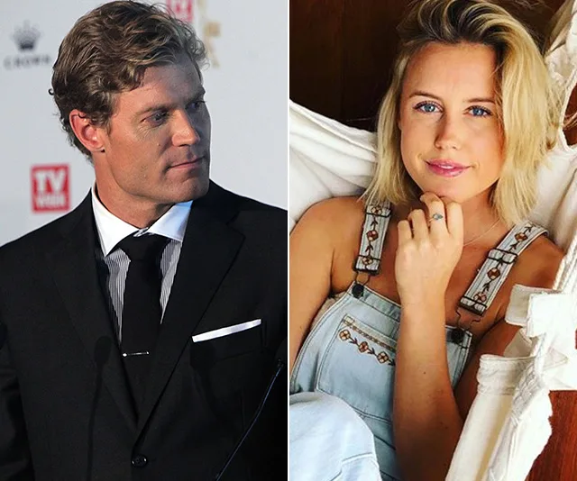 A man in a suit on the left and a woman in denim overalls on the right, in a split-screen photo.
