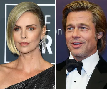 Two individuals, one with short blonde hair and the other with medium brown hair, dressed in formal outfits.