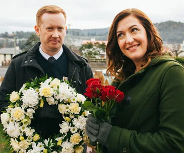 Celia Pacquola and Luke McGregor reveal their Rosehaven secrets