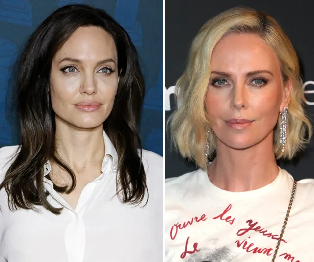 Two women side by side, one with dark hair and a white shirt, the other with blonde hair and a white top.