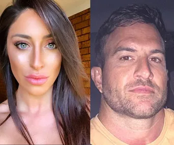 A woman with long dark hair and a man with short dark hair are pictured side by side, both looking at the camera.