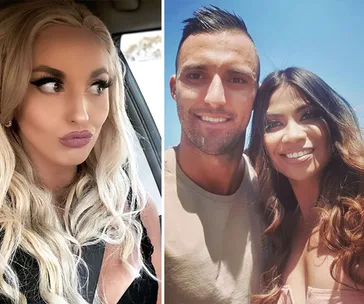 Participants from a reality TV show, smiling and posing separately and together.