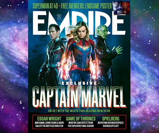 Captain Marvel, Marvel, Empire, Brie Larson, Samuel L Jackson