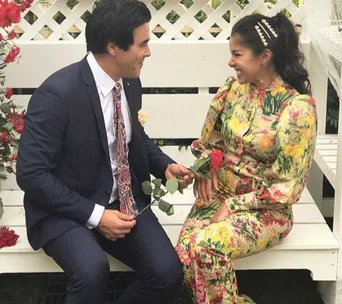Oh baby! Are Home and Away’s James Stewart and Sarah Roberts expecting?
