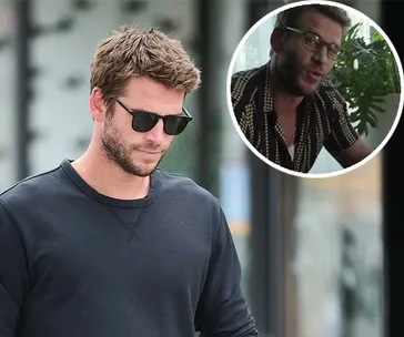 Man in sunglasses walking outside; inset shows him indoors with glasses.