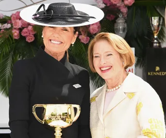 Amanda Elliott and Gai Waterhouse. 