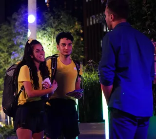 EXCLUSIVE: The Amazing Race contestants meet only for the first time at the start line