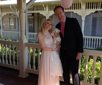 Nikki Webster with her estranged husband 