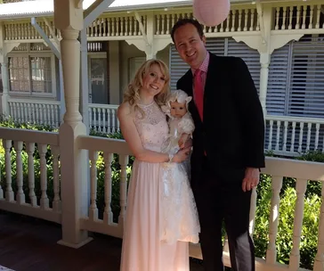 Nikki Webster with her estranged husband 