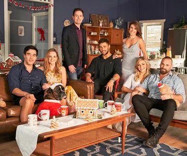 The cast of Home and Away celebrate the festive season