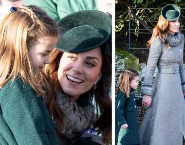 Kate managed to subtly twin with Princess Charlotte on Christmas Day without anyone noticing