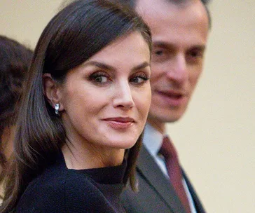The world’s most glamorous Queen, Letizia of Spain, just pulled off the ultimate little black dress – with a wintry twist!
