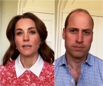 Two individuals giving a video message for Mental Health Awareness Week, standing against a plain background.