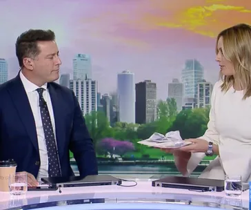 The Today show team just brought new dad Karl Stefanovic to tears with the sweetest gift for daughter Harper