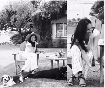 Gorgeous new video of Duchess Meghan at her new house (with her dogs!) surfaces: “I’m so glad to be home”