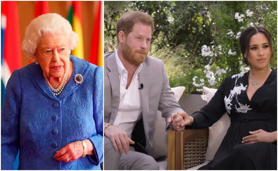 A woman in blue next to a man in a gray suit holding hands with a woman in a black dress.