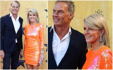 julie bishop orange dress 