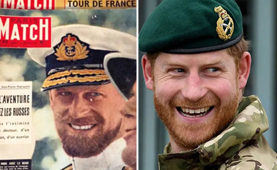 Two side-by-side images: left, a man in a naval uniform; right, a smiling man in military attire with a green beret.