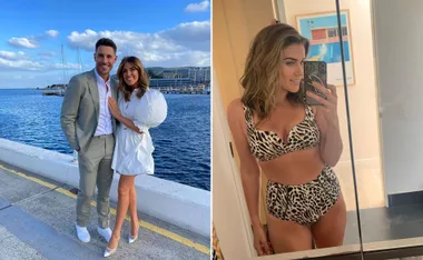 A couple poses by the sea; a woman takes a mirror selfie in a leopard bikini.