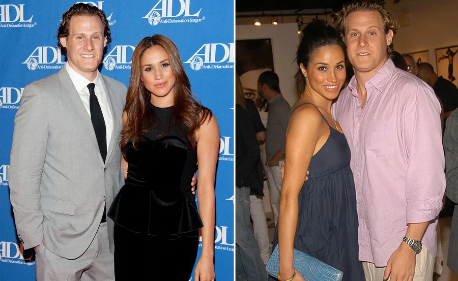 A couple poses at two events; one at an ADL function and the other casually in a gallery setting.