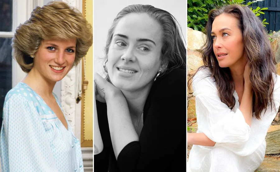 Three women are shown, each in their own portrait. One smiling, one thoughtful, one gazing sideways.