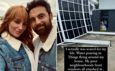 MAFS star Jules Robinson admits she was scared for her life after a “mini cyclone” tore through Sydney and damaged her home