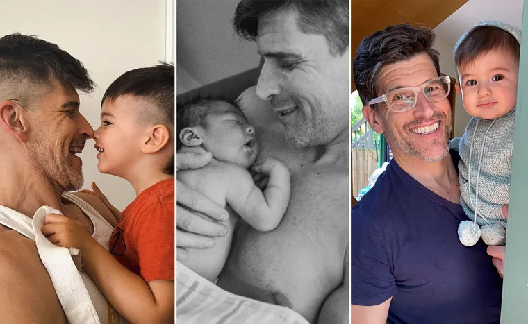 There&rsquo;s no denying the bond between Osher Gunsberg and his mini-me son Wolfgang in these sweet family snaps