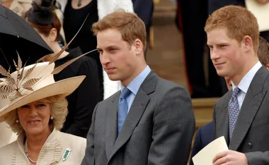 What is Camilla’s relationship with her stepsons Prince William and Prince Harry like?