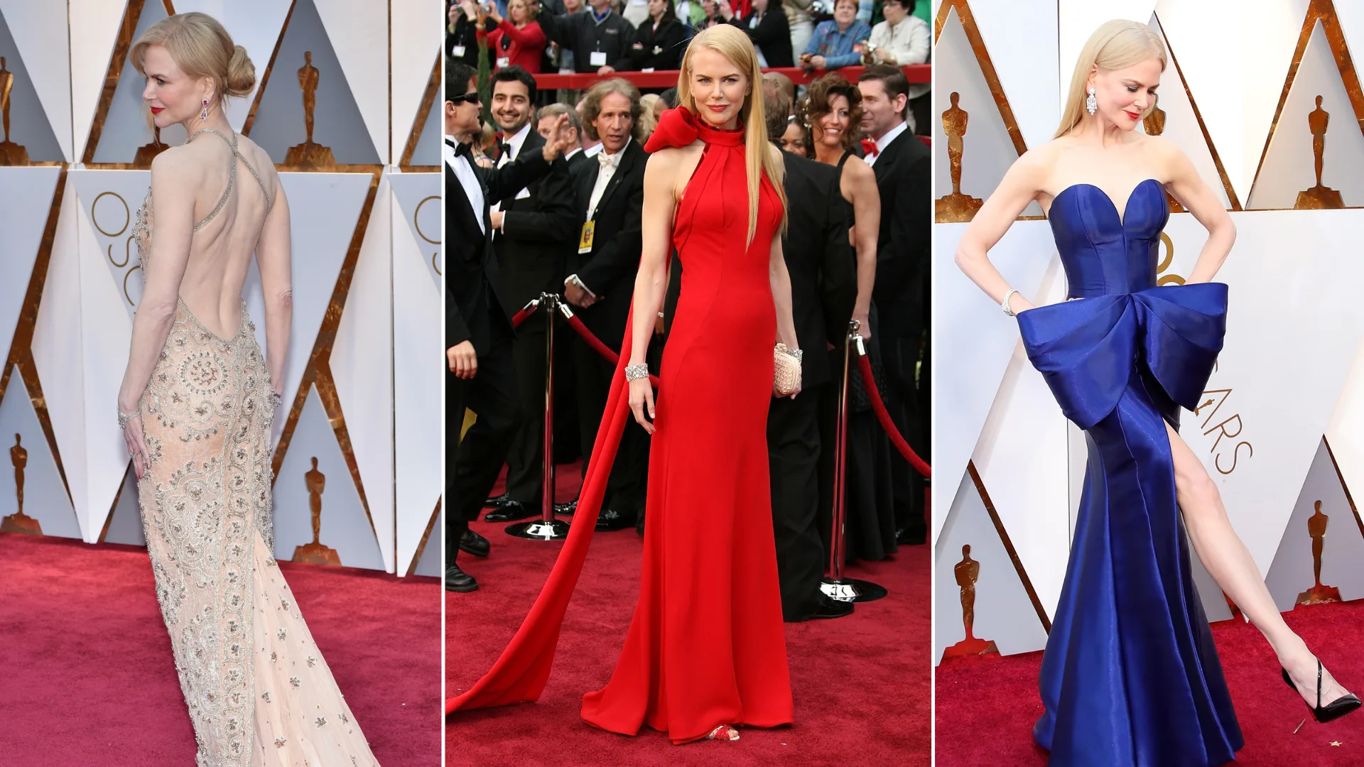 nicole kidman oscars red dress All of Nicole Kidman's best Oscars red carpet dresses