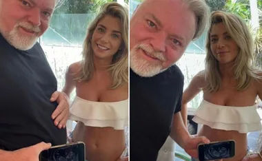 Kyle Sandilands and his fiancée Tegan Kynaston announce they’re expecting their first child together