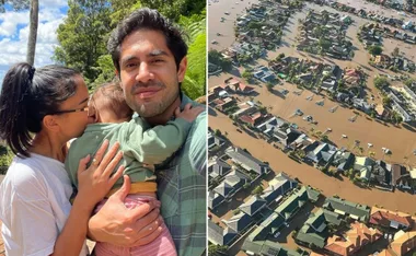 Former Home and Away star Tai Hara is left heartbroken after floods destroy his family home