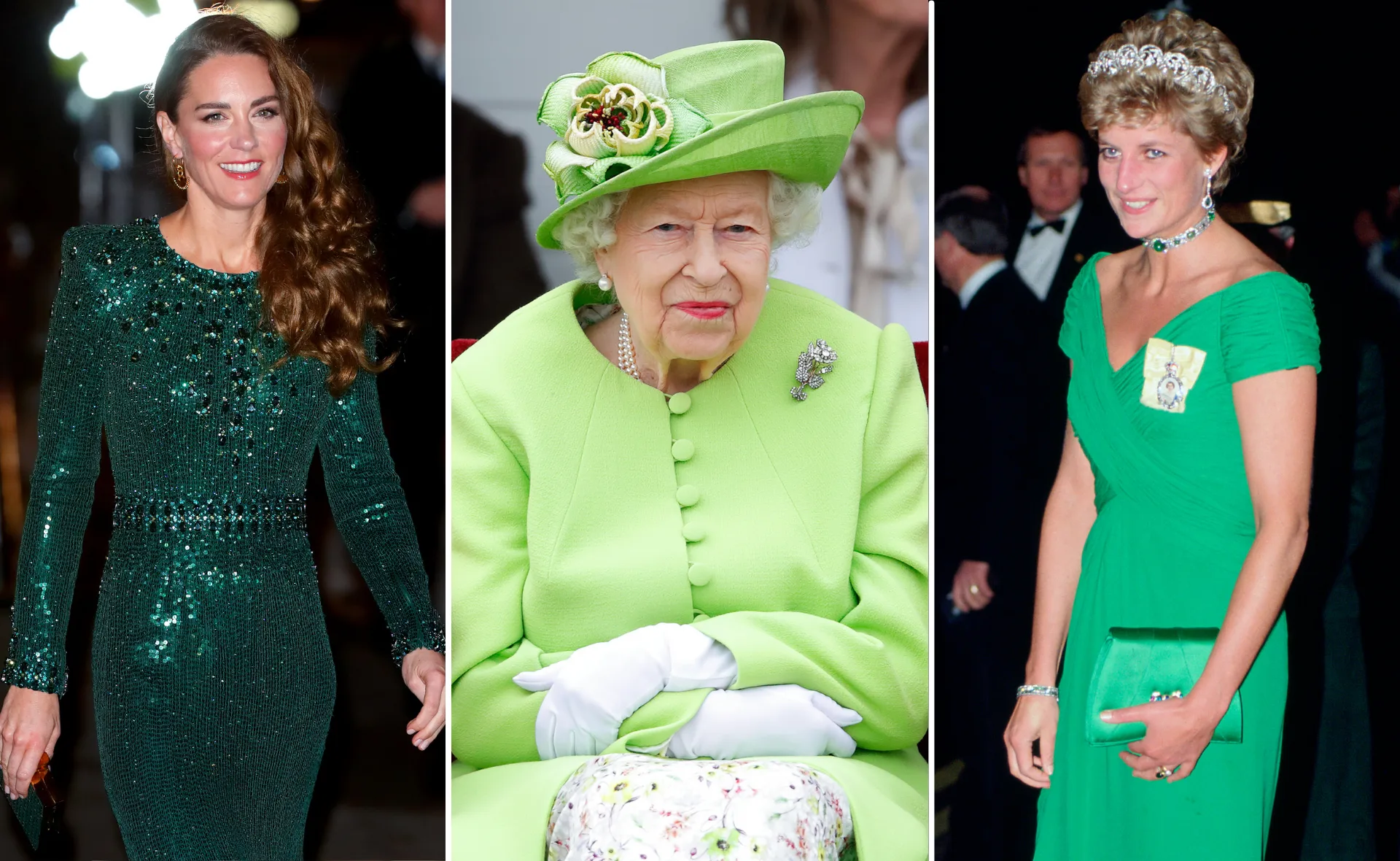 Queen Elizabeth II and Duchess Catherine