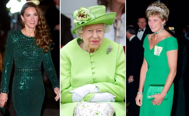 Queen Elizabeth II and Duchess Catherine 