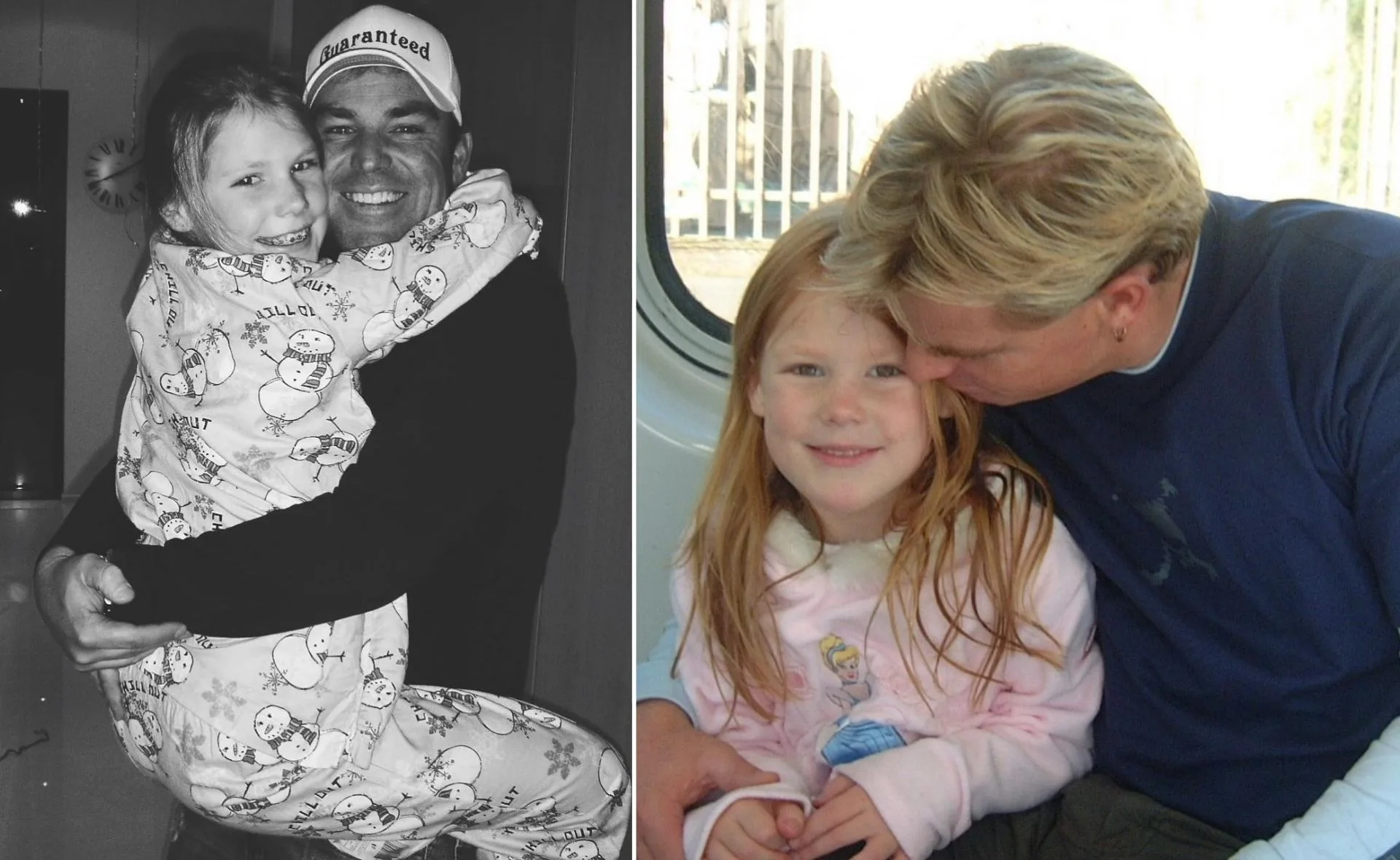 Father and young daughter sharing a joyful hug and tender moment.