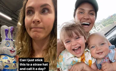 Laura Byrne faces a very relatable mum dilemma before her daughters’ Easter hat parade