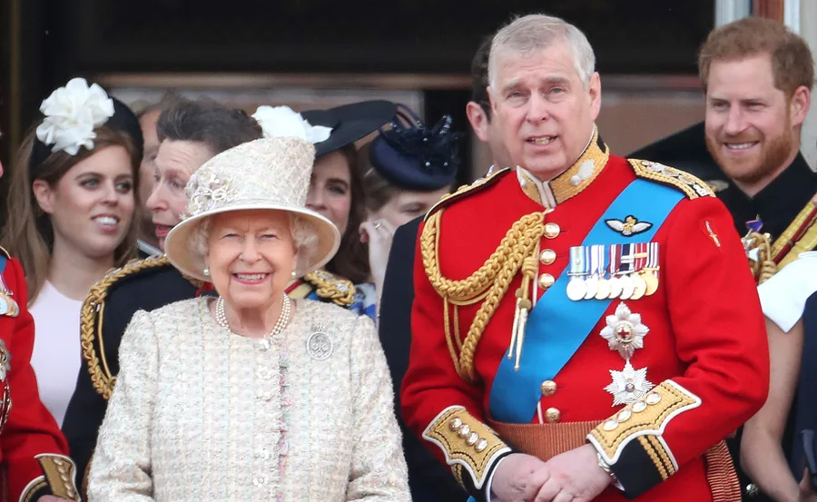 Royal family members on the balcony during Trooping the Colour 2022.