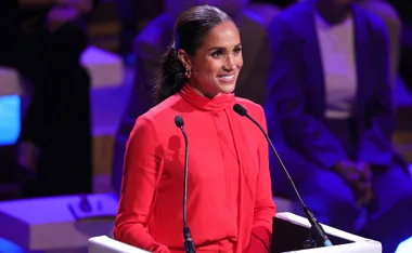 Meghan Markle delivers her first speech on UK soil since departing the royal family