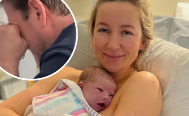 Sunrise’s Sam Mac breaks down in tears over his newborn daughter with Rebecca James