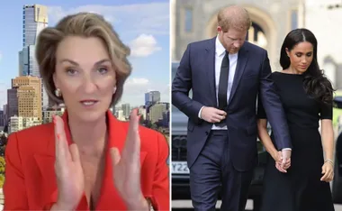 EXCLUSIVE: Prince Harry and Meghan Markle’s awkward vigil body language shows “they’re like a couple at war”
