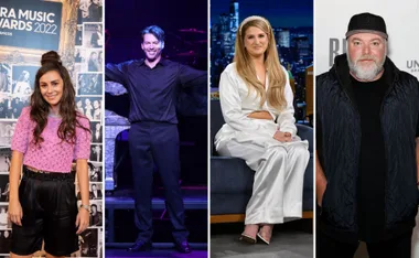 Judges of Australian Idol 2022: four individuals smiling, one in pink, one in black, one in white, and one in a cap.