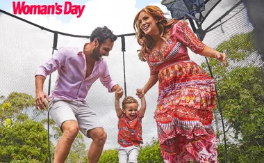 EXCLUSIVE: Jules Robinson and Cam Merchant beg Santa for another baby!