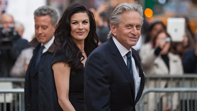 Re-united: Catherine Zeta-Jones and Michael Douglas